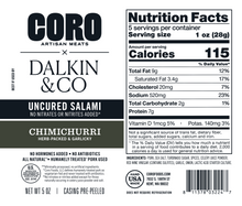 Coro x Dalkin&Co Chimichurri Salami 5oz Piccolo