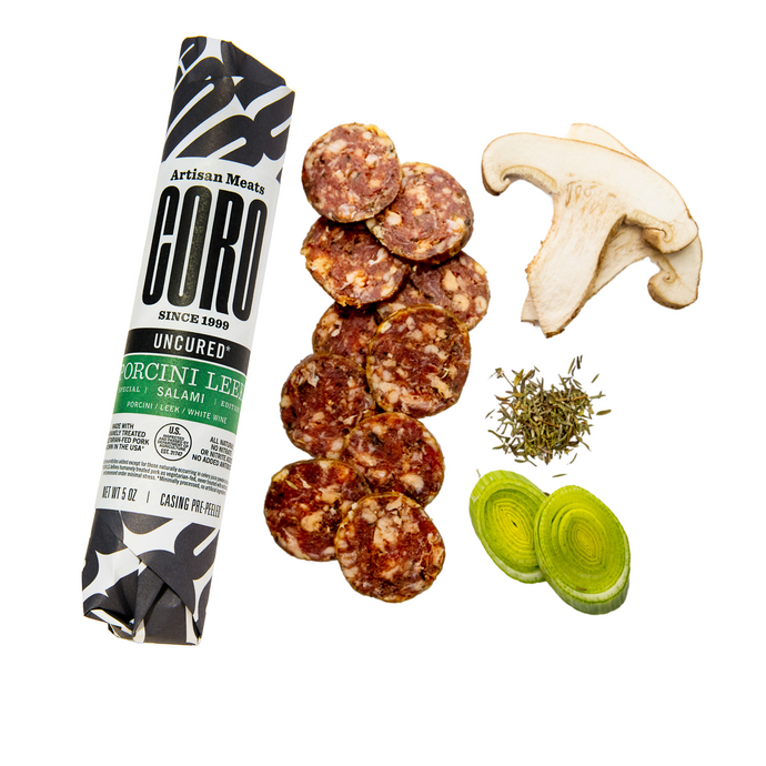 Porcini Leek Salami 5oz Piccolo