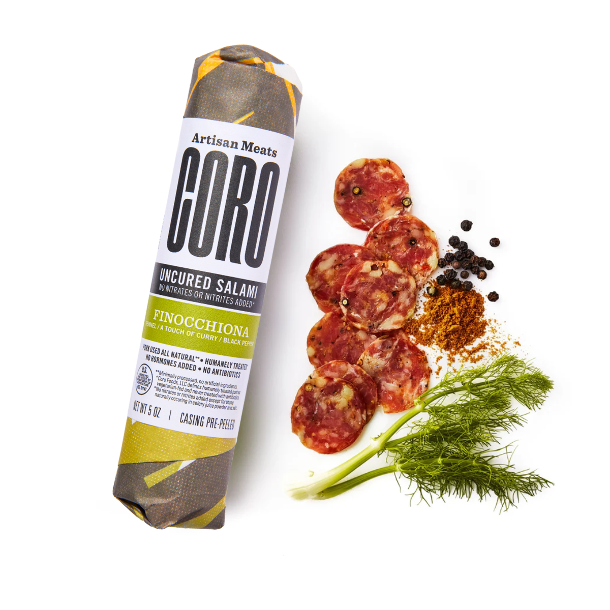Hot Sopressata Salami 5oz Piccolo – Coro Foods
