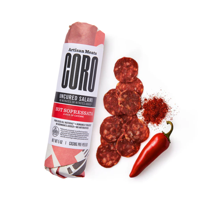 Hot Sopressata Salami 5oz Piccolo – Coro Foods